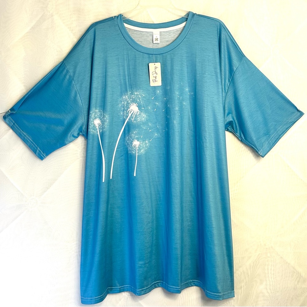 NWT Pink Daisy Short Sleeve Dandelion Tee  / Sz 2XL